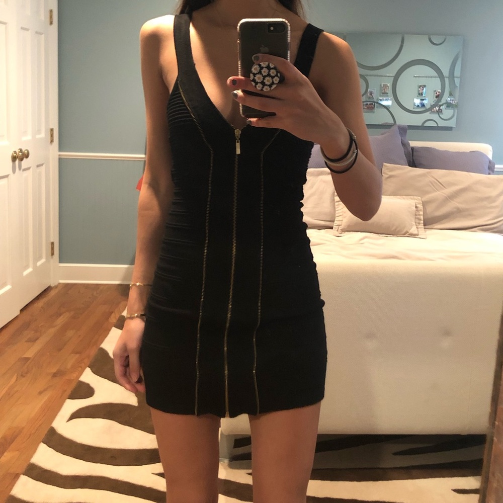 Black mini dress